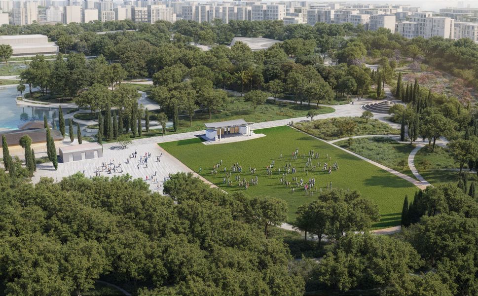 Lunapark alanına yeşille bütünleşen Zeytin Sahne geliyor