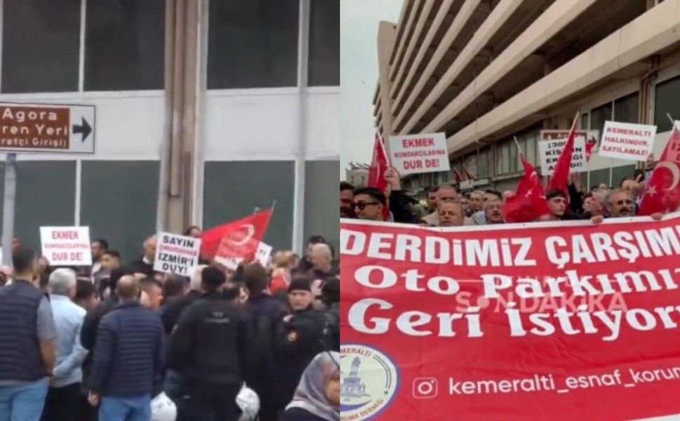 Kemeraltı'nda otopark isyanı! Esnaf kepenk indirdi: 'Otopark bizimdir, bizim kalacak'