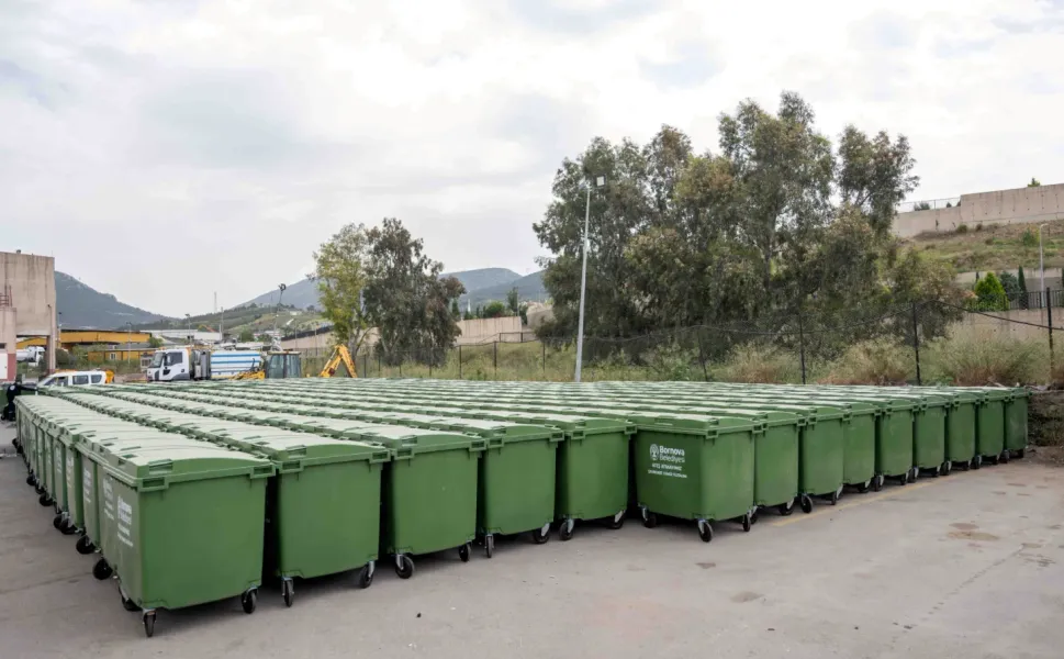 Bornova 325 yeni çöp konteyneri ile daha temiz olacak