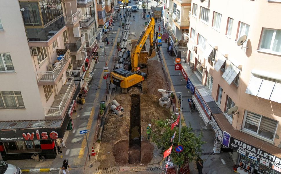 Balçova'da 110 milyon TL'lik altyapı yatırımı çalışmaları sürüyor