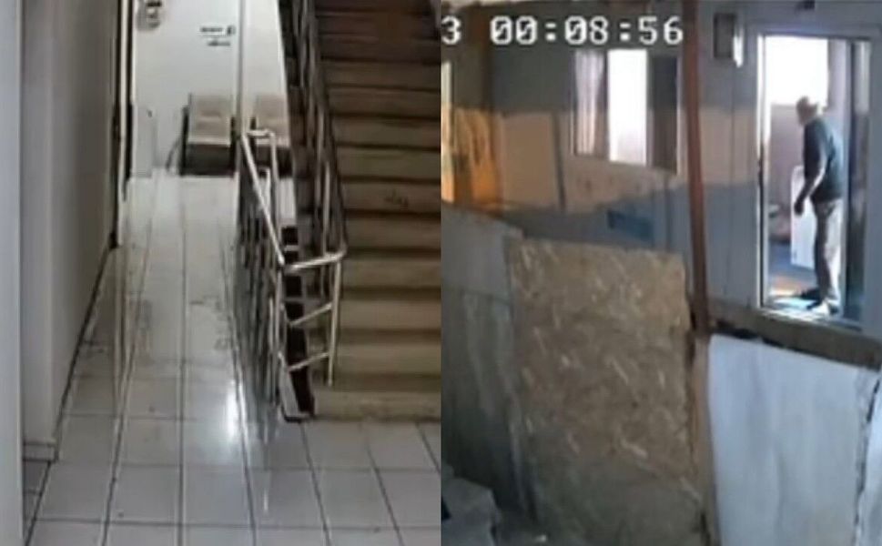 Gaziantep'teki 4.6'lık deprem anı güvenlik kameralarında