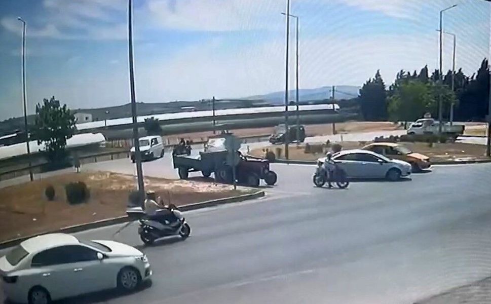 İzmir'de hatalı dönüş motosiklet sürücüsünü canından ediyordu