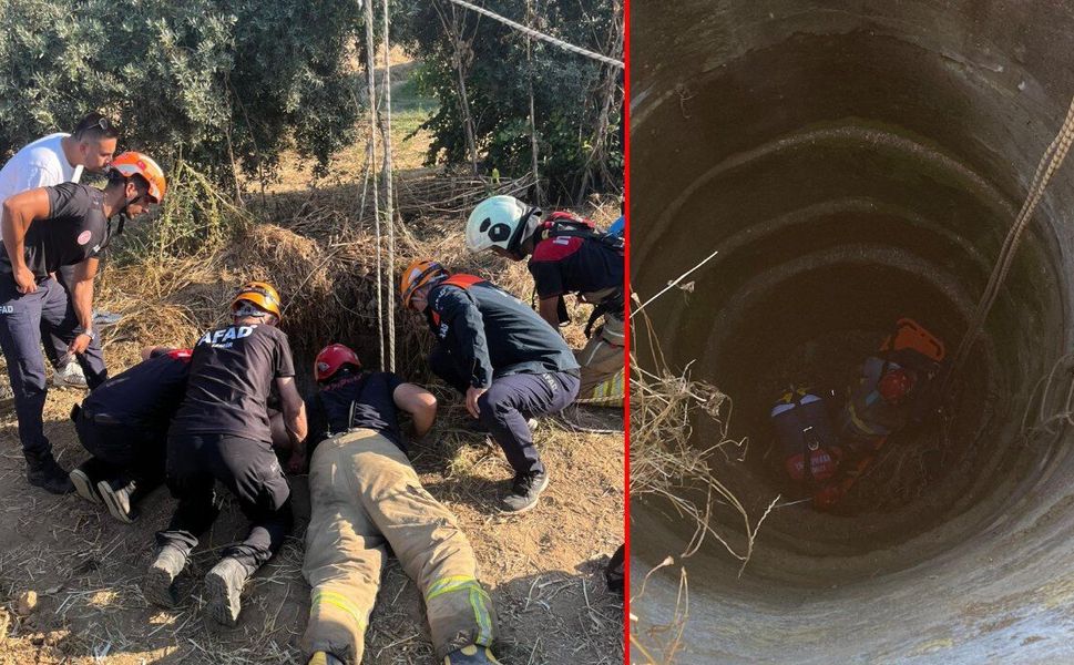 İzmir'de 12 metrelik kuyuya düşen 50 yaşındaki şahıs hayatını kaybetti