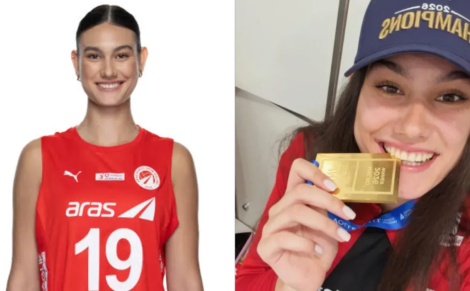 İzmir'e çifte gurur! Genç voleybolcu Defne Başyolcu altın madalya kazandı