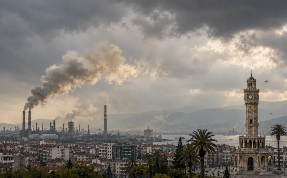 İzmir'de karbonmonoksit seviyeleri 11 istasyondan 10'unda yükseldi