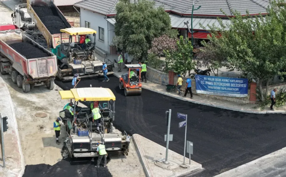 Kuyucak’ta ulaşım yatırımı sürüyor