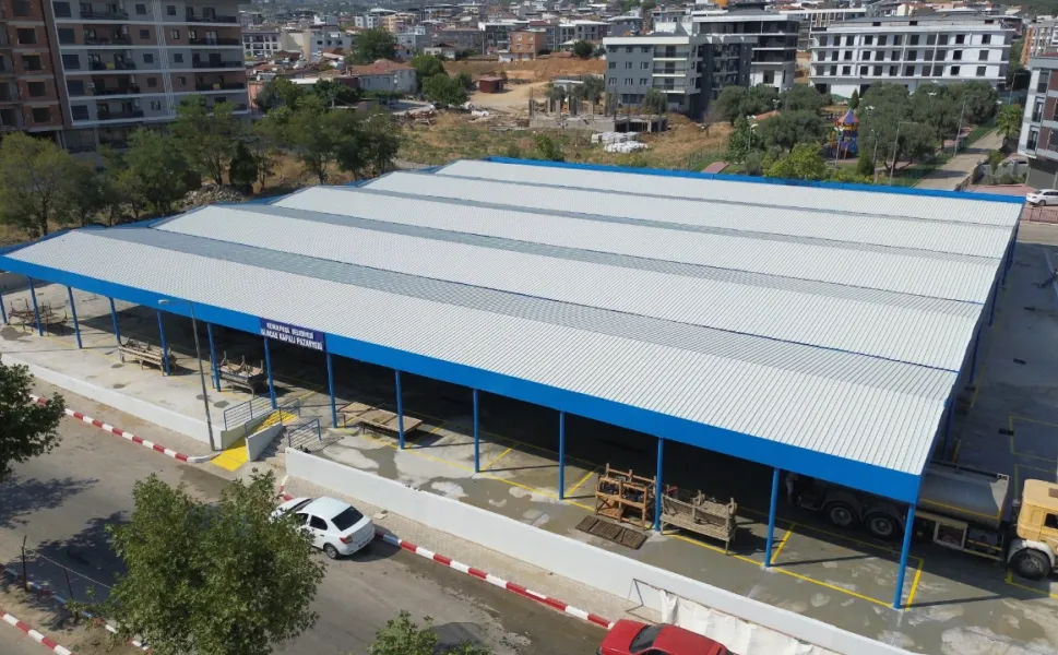 Ulucak Pazaryeri yeni görünümüne kavuştu