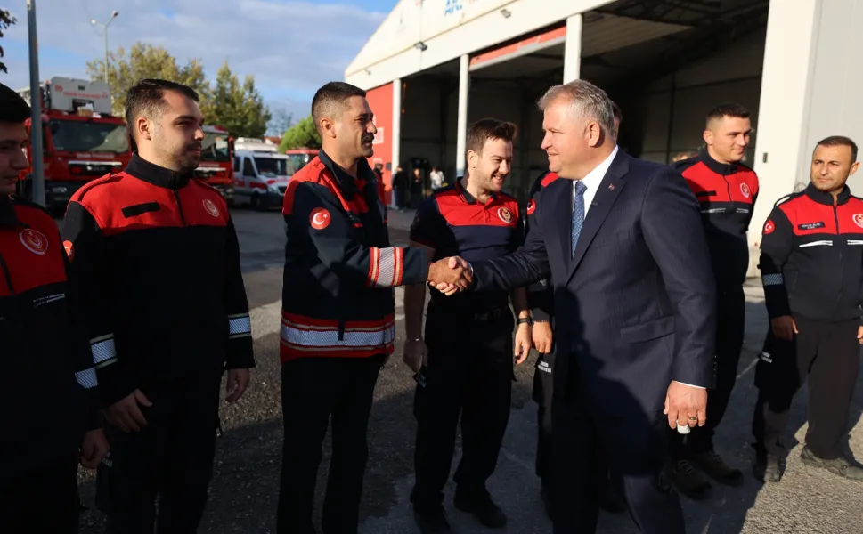 Başkan Balkan: İtfaiyecilerimizin emeği ve özverisi çok kıymetli