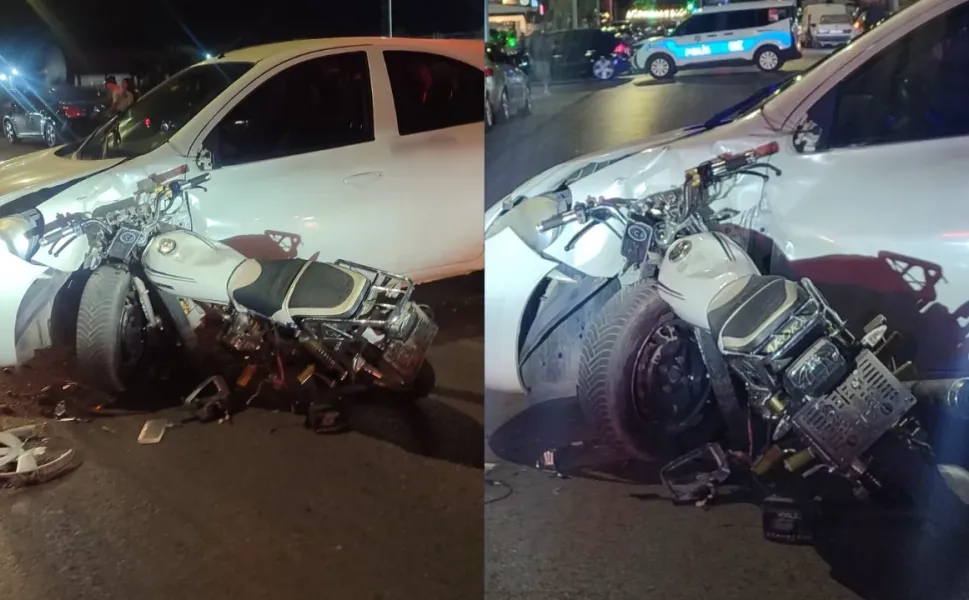 İzmir Ödemiş'te otomobil ile motosiklet çarpıştı, sürücüler yaralandı