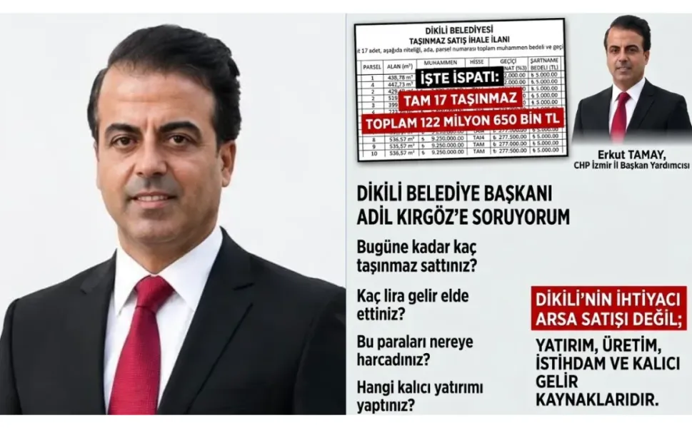 Tamay’dan Dikili Belediyesi’nin satışlarına tepki
