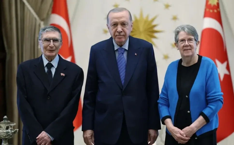Cumhurbaşkanı Erdoğan, Aziz Sancar'ı kabul etti