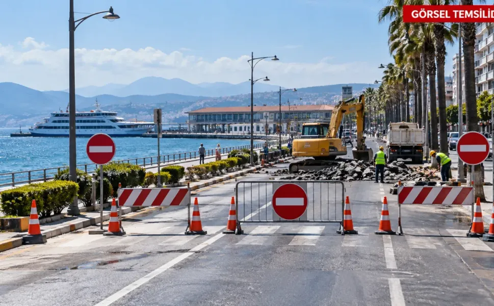 İzmir Konak’ta trafik düzenlemesi! Atatürk Caddesi araç trafiğine kapatıldı