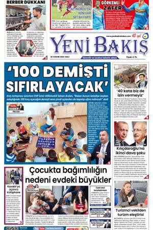 26.11.2024 Yeni Bakış Gazetesi