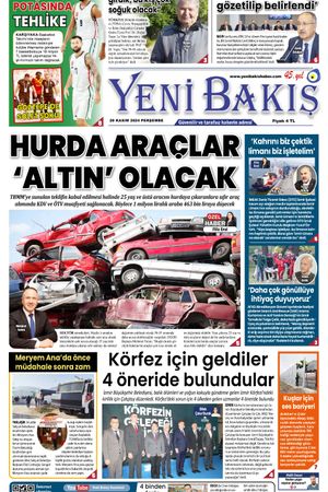 28.11.2024 Yeni Bakış Gazetesi