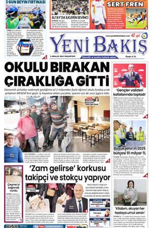 02.12.2024 Yeni Bakış Gazetesi