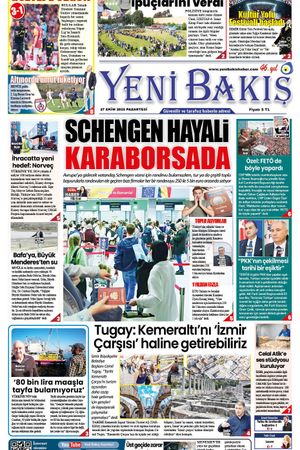 27.10.2025 Yeni Bakış Gazetesi
