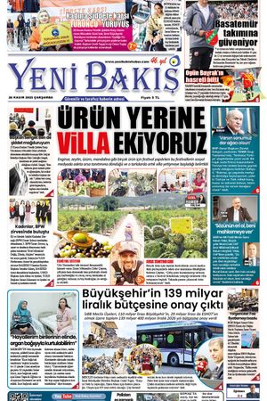 26.11.2025 Yeni Bakış Gazetesi