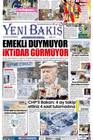 29.01.2026 Yeni Bakış Gazetesi