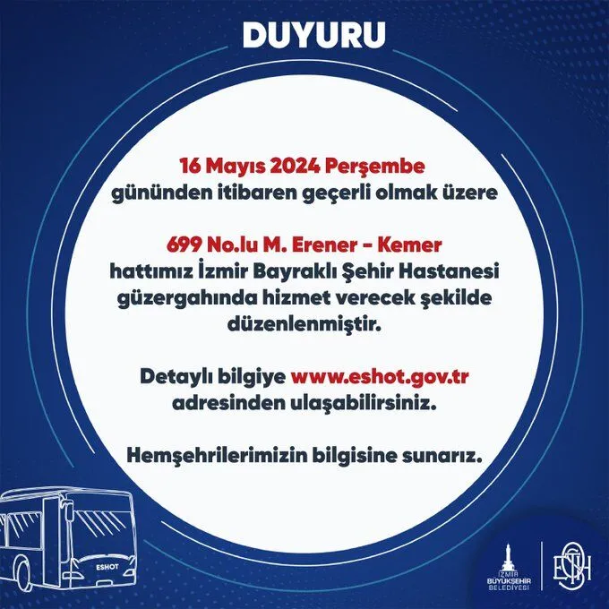 Bayraklı Şehir Hastanesine Yeni Hat