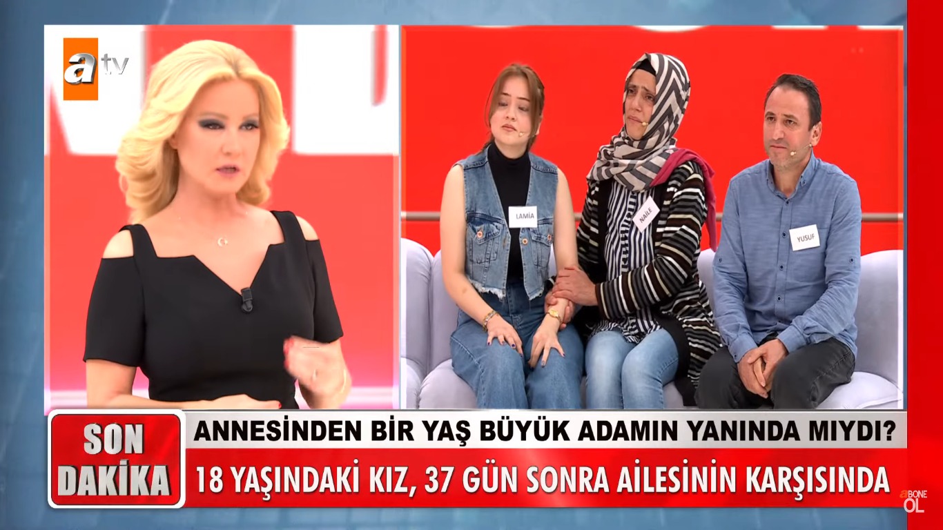 Müge Anlı'da Son Dakika Haberleri! Kayıp Kız Lamia Sayınkarakaya Ailesinin Karşısında! (5)