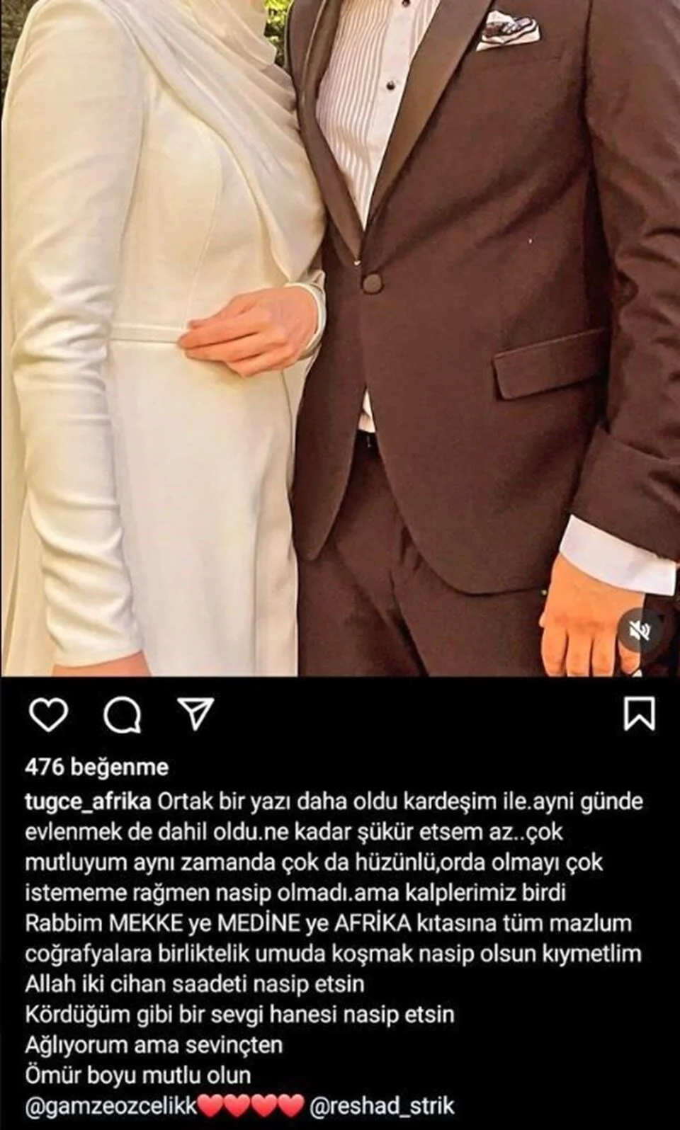 Gamze Ozcelik Ile Reshad Strik Evlendi