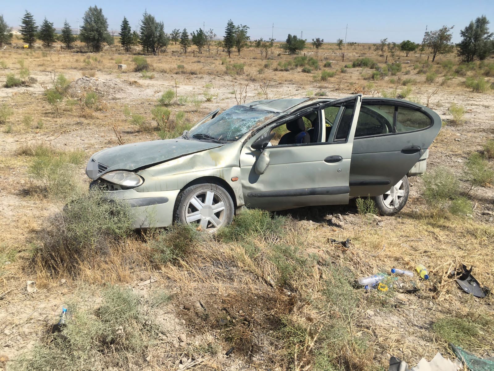 Konya Karapınar'da Trafik Kazası 5’I Çocuk 7 Kişi Yaralandı (1)