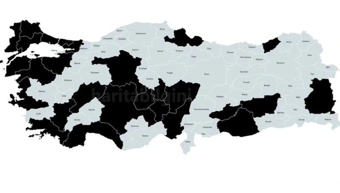 9. Türkiye'de Uzaylı Görme Vakalarının Ihbar Edildiği Şehirler