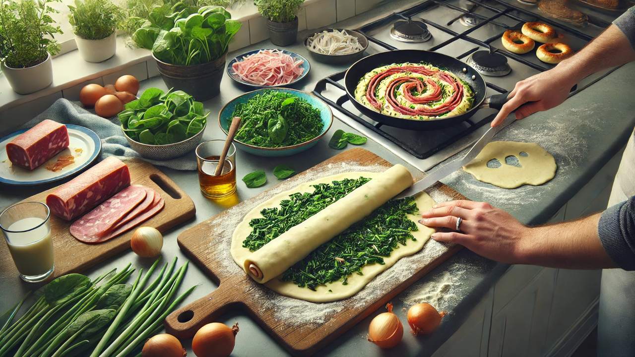 Fatih Urek Ile Gelin Gorumce Ispanakli Pastirmali Borek Tarifi Ispanakli Pastirmali Borek (2)