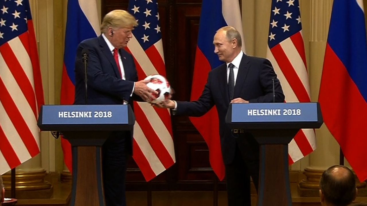 Putin Trump Football Ball