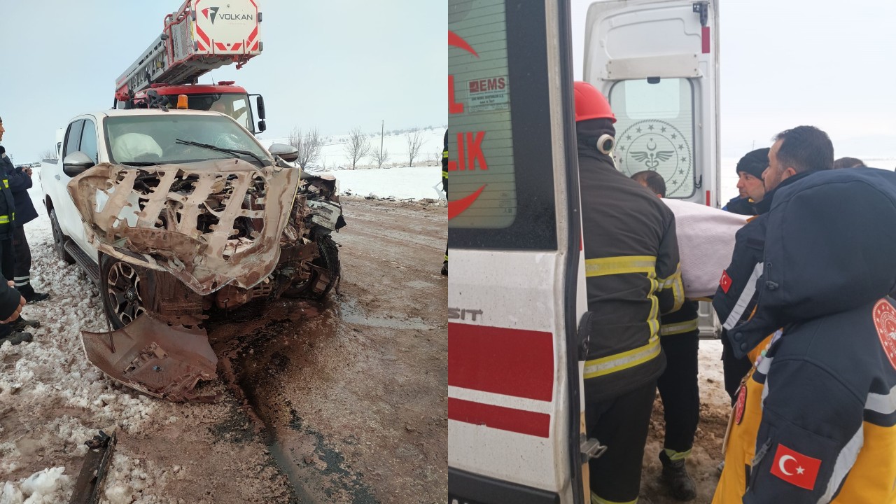 Mardinde Korkunc Kaza Iscileri Tasiyan Minibusle Pikap Carpisti Cok Sayida Yarali Var (1)