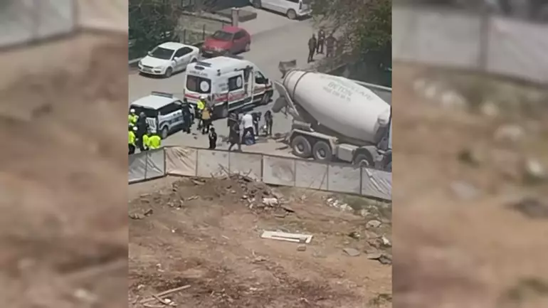Beton Mikserinin Carptigi Yaya Oldu1