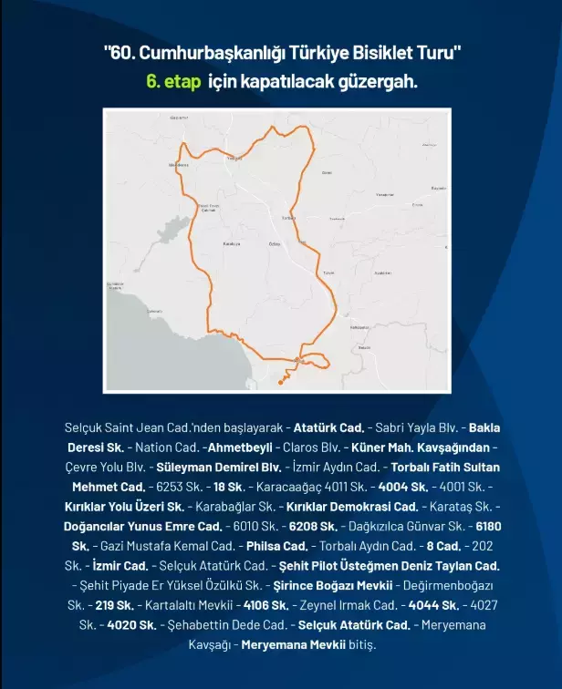 Cumhurbaskanligi Bisiklet Turu 2 4 Mayis Izmirde Hangi Yollar Trafige Kapali (5)