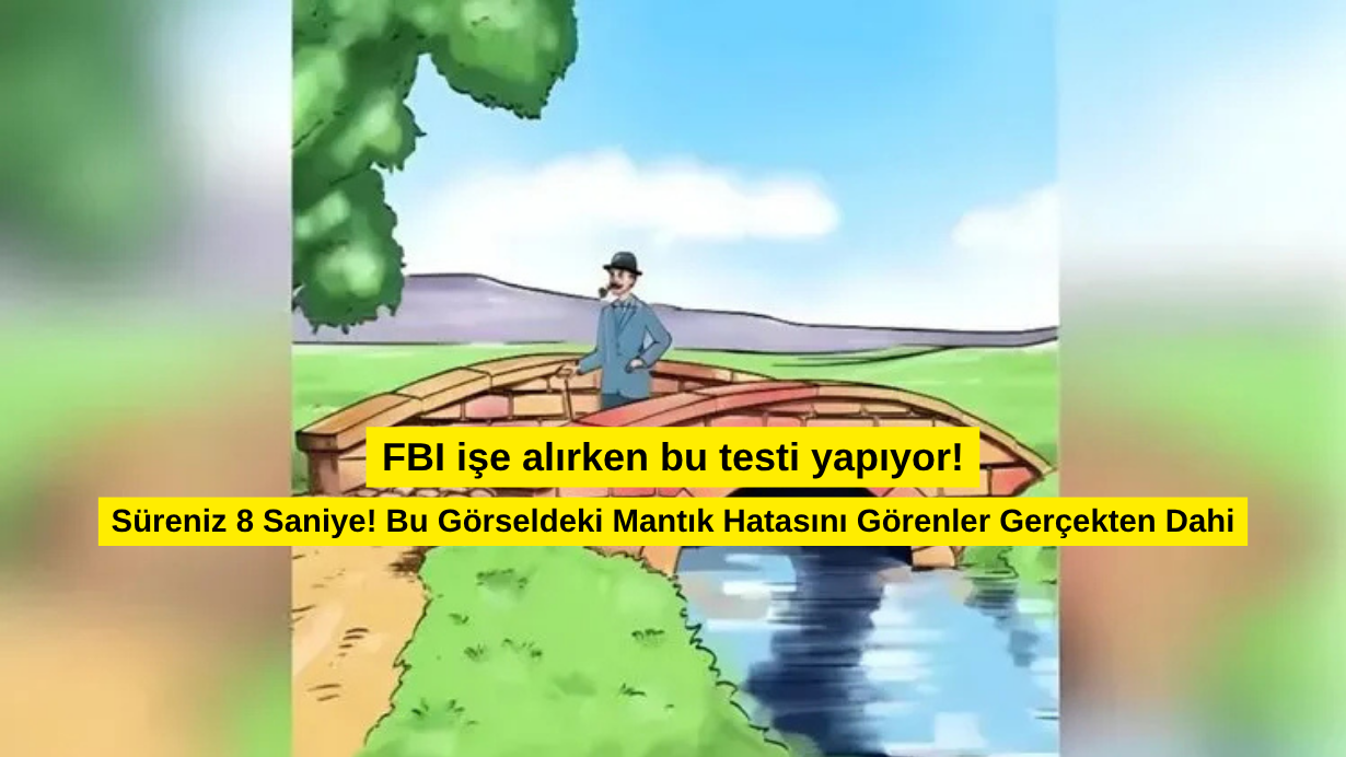 8 saniyede çözebilir misin? Vatandaşların %93'ü resimdeki mantık hatasını göremedi!