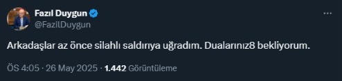 Son Dakika Gazeteci Fazil Duygun Silahli Saldiriya Ugradi