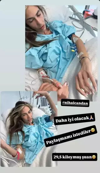 29 Kiloya Dusen Nihal Candanin Hastane Odasindan Fotografi Ortaya Cikti