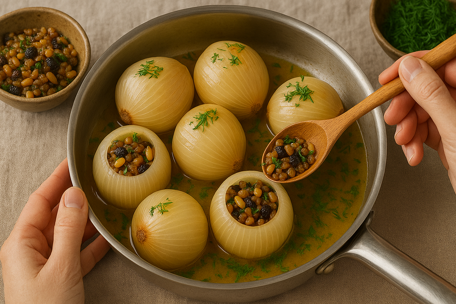 Gelinim Mutfakta Zeytinyagli Sogan Dolmasi Tarifi Zeytinyagli Sogan Dolmasi Nasil Yapilir (2)