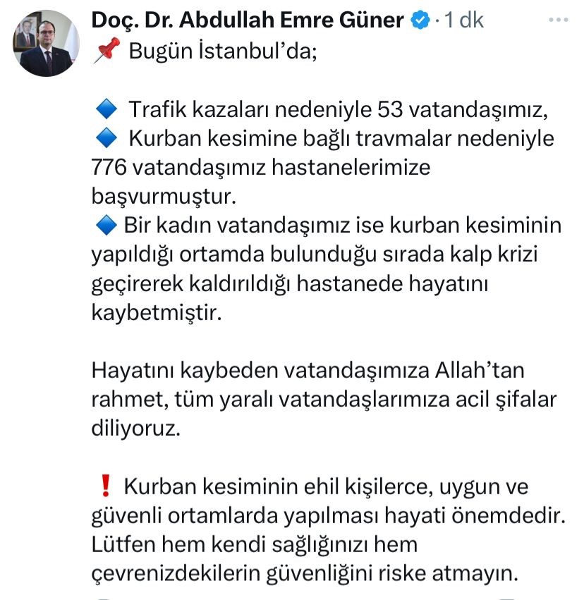 Istanbulda Kurban Bayraminin Bilancosu Agir Oldu