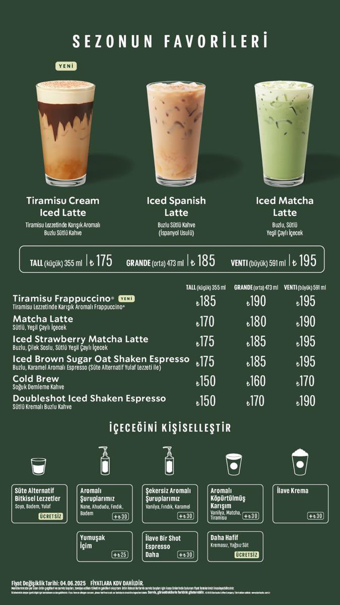 Starbucksa Zam Geldi Iste 4 Haziran 2025 Zamli Fiyatlari (2)