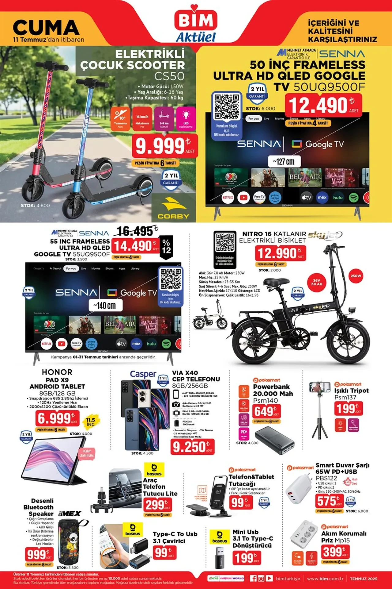 Bim 11 Temmuz Aktuel Urunler Katalogu Yayinlandi Klima Ankastre Set Elektrikli Bisiklet V (6)