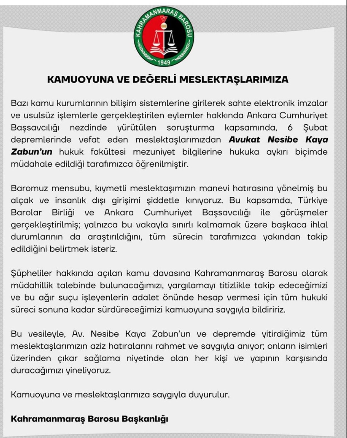 Diplomasi Kullanmislar Depremde Hayatini Kaybeden Avukat Nesibe Kaya Zabun Kimdir-1