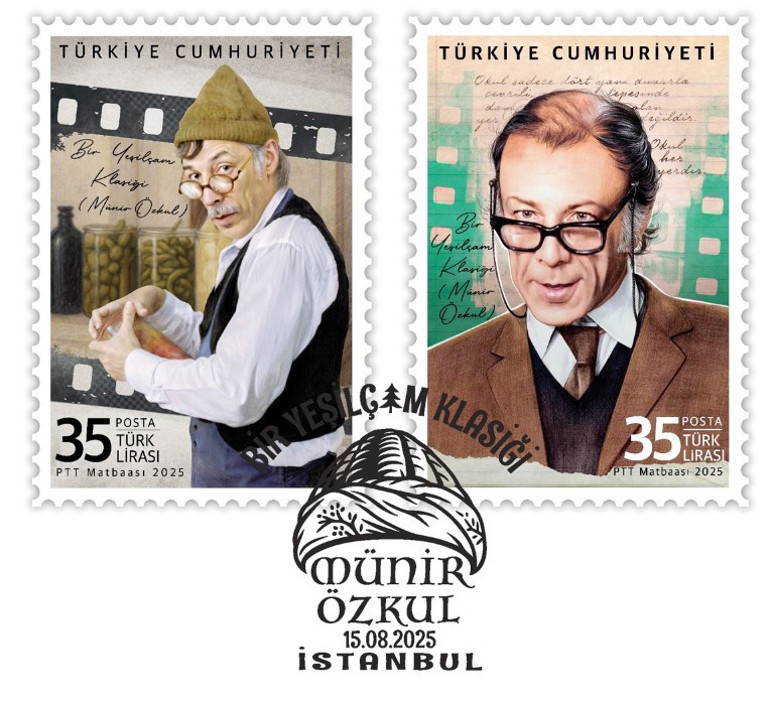 Pttden Usta Oyuncu Munir Ozkula Ozel Pul Serisi (2)