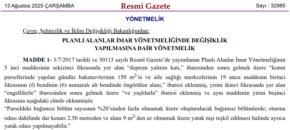 Resmi Gazetede Yayimlandi Studyo Daire Yapimina Yonelik Yasak Kaldirildi-1
