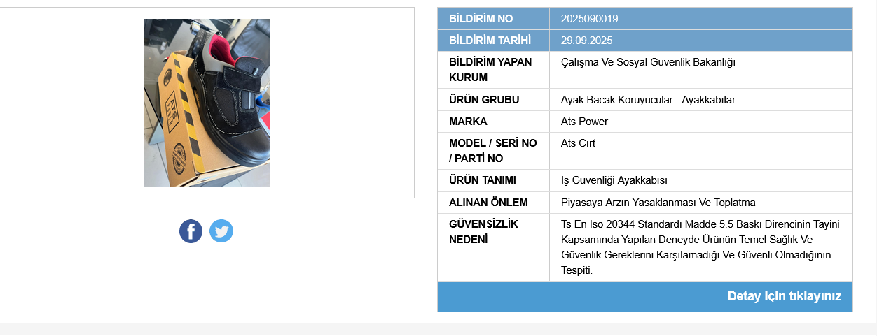 Ticaret Bakanligi Bir Ayakkabi Yasaklandi