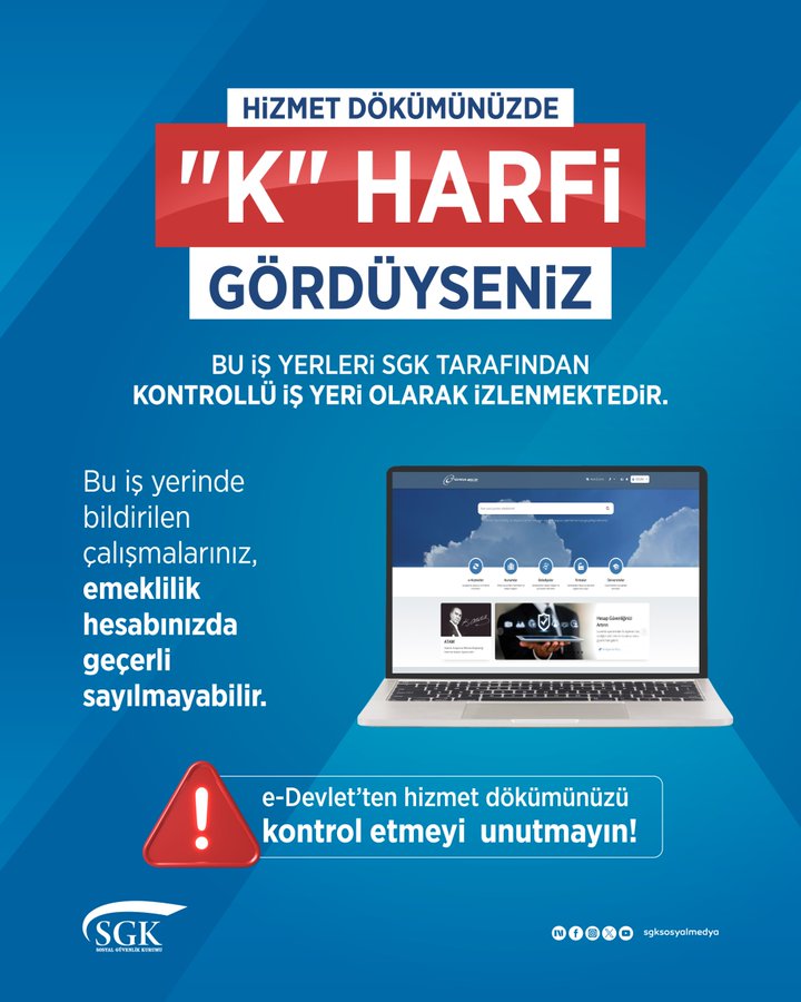 Sgk Uyardi Hizmet Dokumunuzde Bu Harf Var Ise Emekli Olamayabilirsiniz
