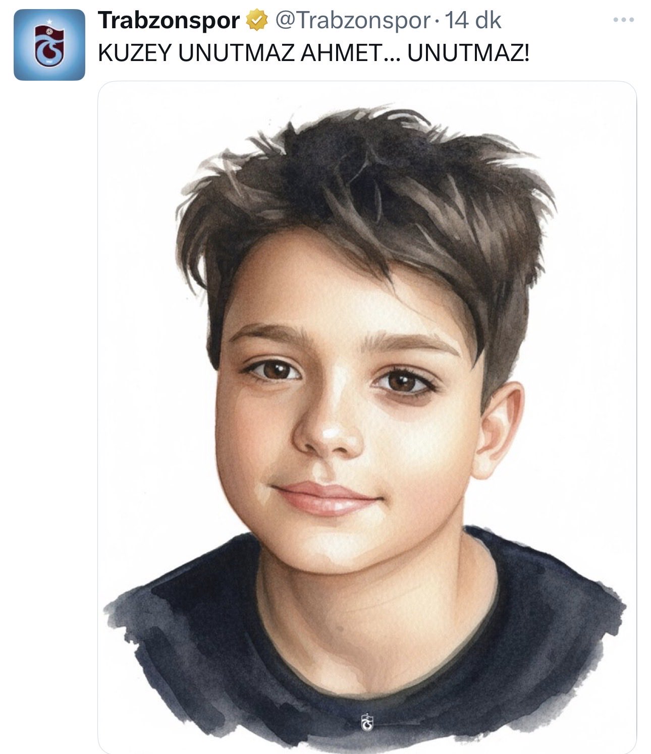 Trabzonspordan Ahmet Minguzzi Paylasimi Kuzey Unutmaz