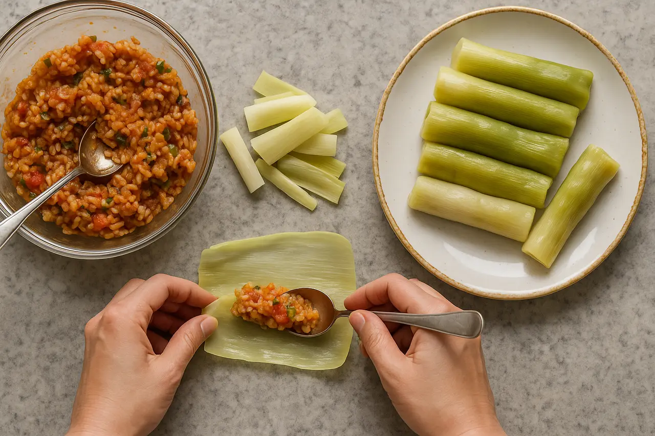 Gelinim Mutfakta Pirasa Dolmasi Tarifi Pirasa Dolmasi Nasil Yapilir (3)