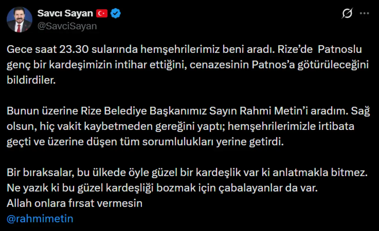 Agrili Genc Intihar Etti