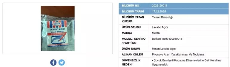 Evinizde Bu Temizlik Urunu Olanlar Dikkat Bakanlik O Urun Icin Acil Kirmizi Kod Verdi