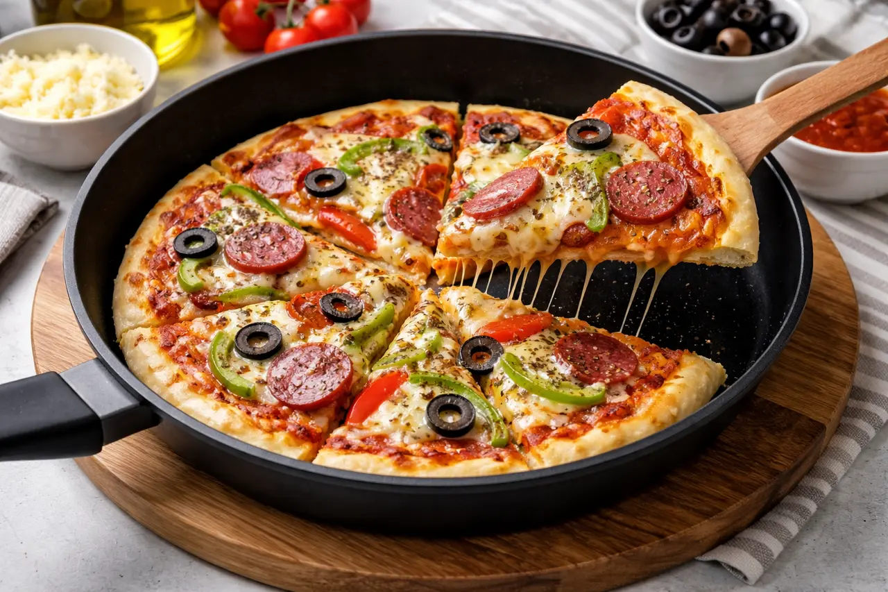 Gelinim Mutfakta Tavada Anne Pizza Tarifi Tavada Anne Pizza Nasil Yapilir (1)