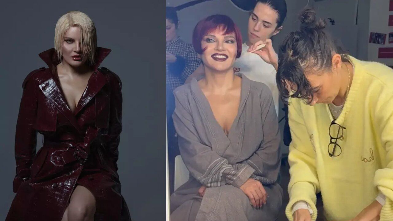 Farklı Saç Renkleri Ve Stilleri Denedi